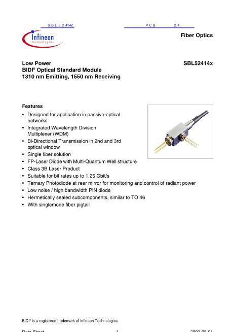 SBL51414G數(shù)據(jù)手冊封面