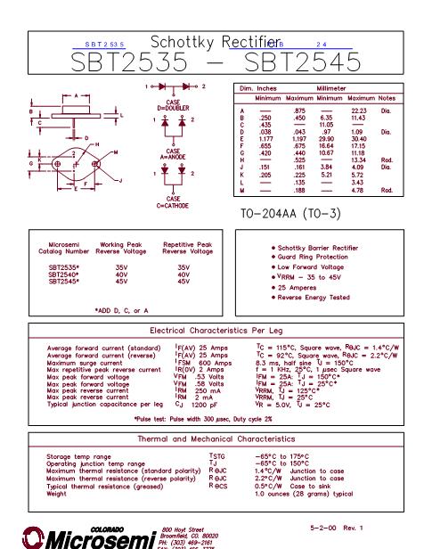 SBT2535數(shù)據(jù)手冊封面