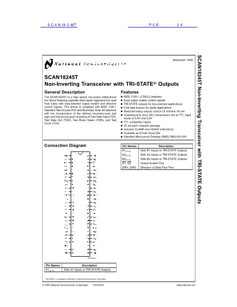 SCAN18245T數(shù)據(jù)手冊封面