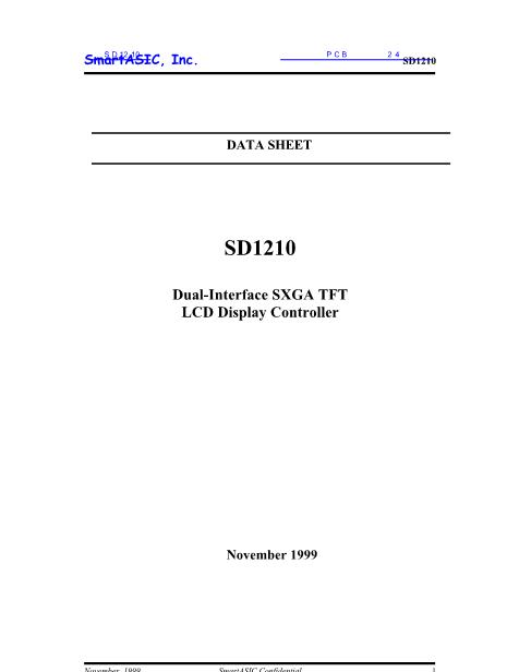 SD1210数据手册封面