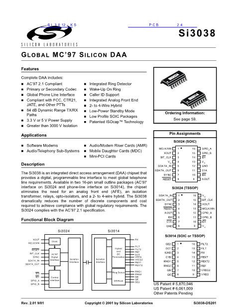 SI3012-KS数据手册封面