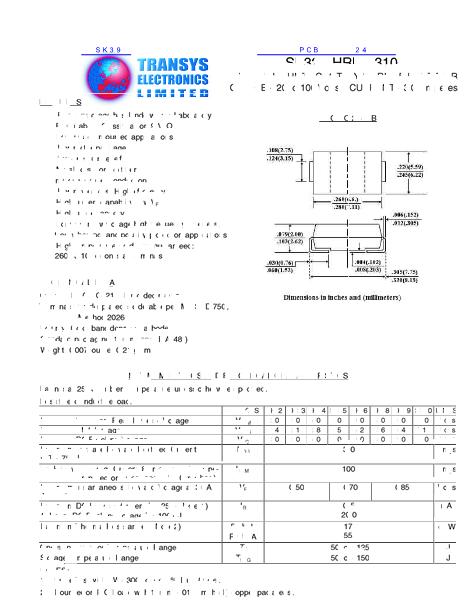 SK39數(shù)據(jù)手冊封面