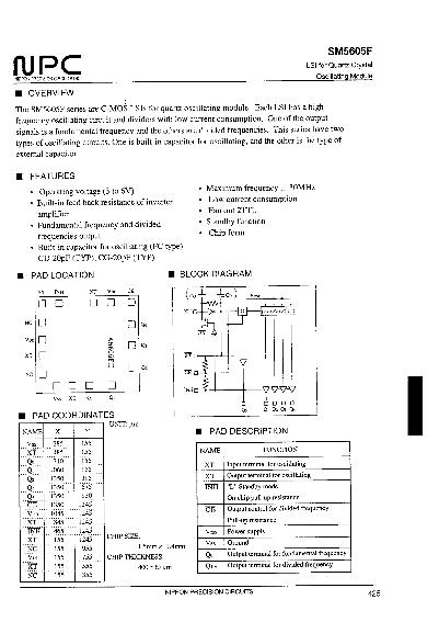 SM5605F數(shù)據(jù)手冊(cè)封面