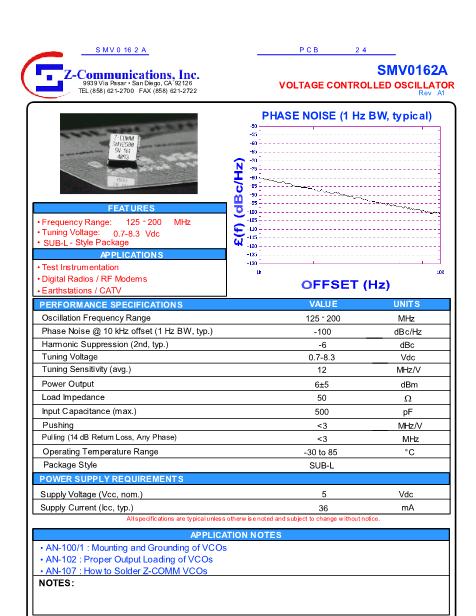SMV0162A數據手冊封面