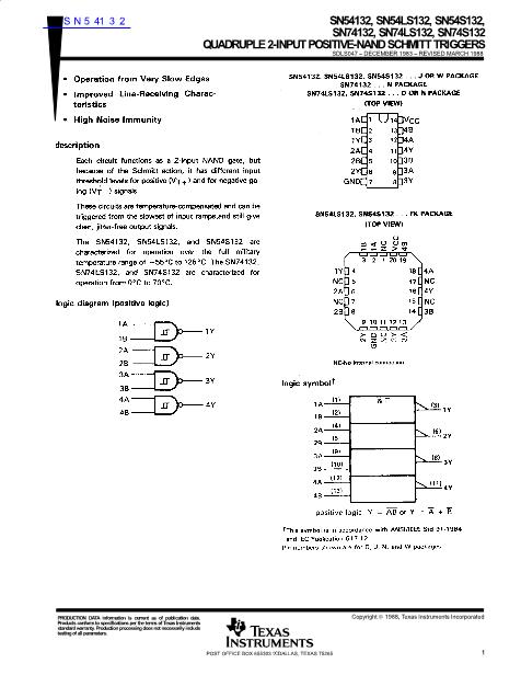 SN54132數(shù)據(jù)手冊(cè)封面