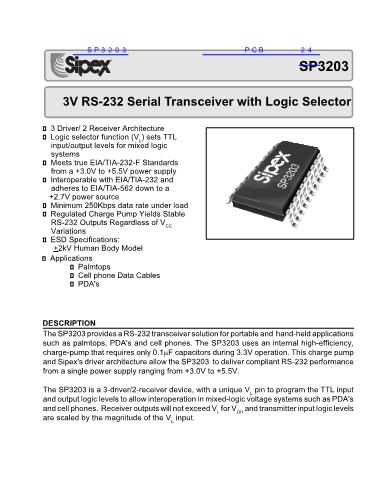SP3203数据手册封面