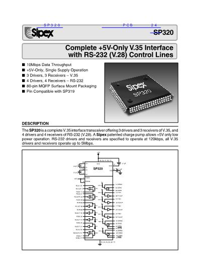 SP320数据手册封面