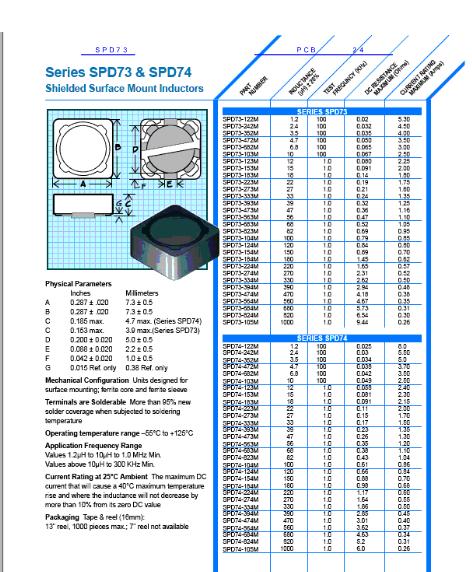 SPD73数据手册封面