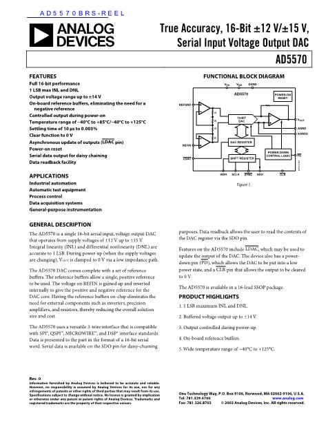 AD5570BRS-REEL数据手册封面