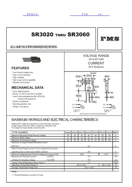 SR3020数据手册封面