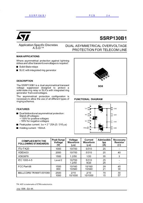 SSRP130B1数据手册封面