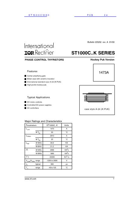 ST1000C12K0数据手册封面