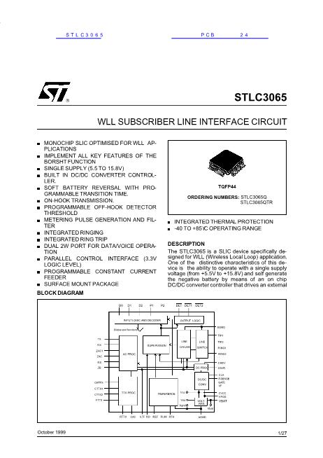 STLC3065数据手册封面