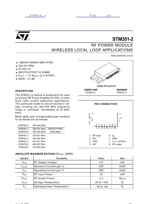 STM376-2数据手册封面