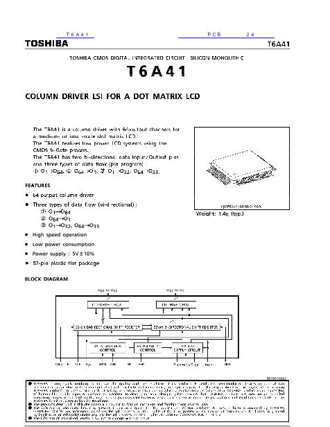 T6A41數據手冊封面