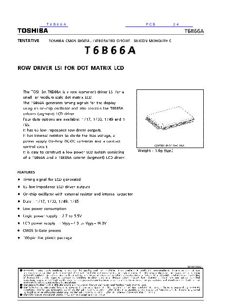 T6B66A数据手册封面