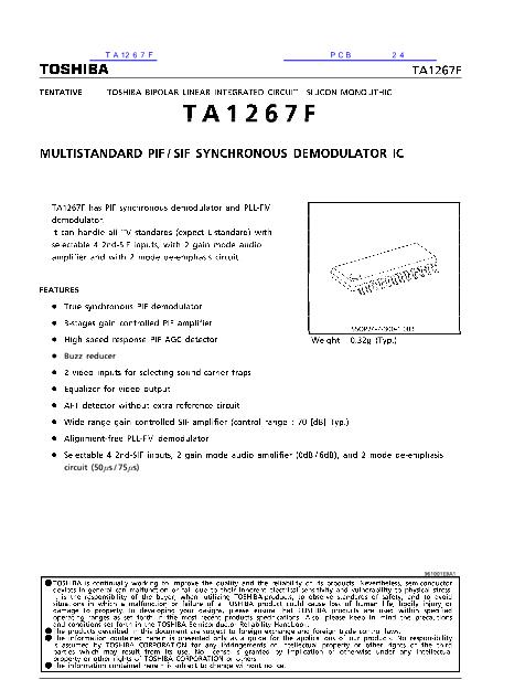 TA1267F数据手册封面
