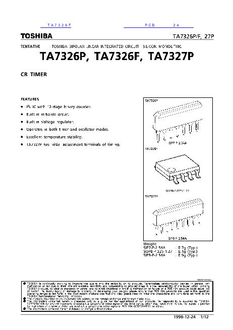 TA7326F数据手册封面