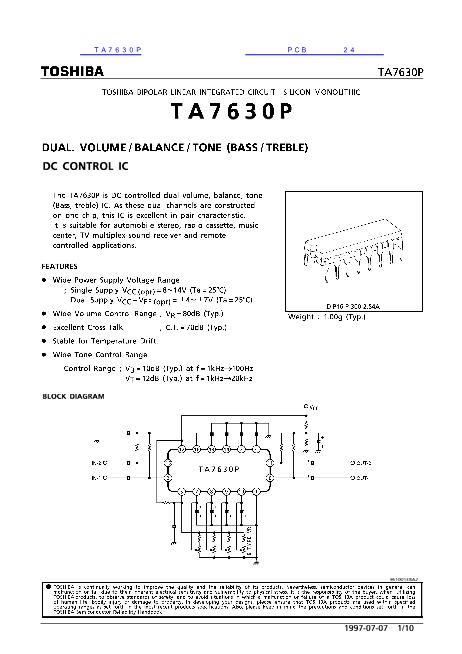 TA7630P数据手册封面