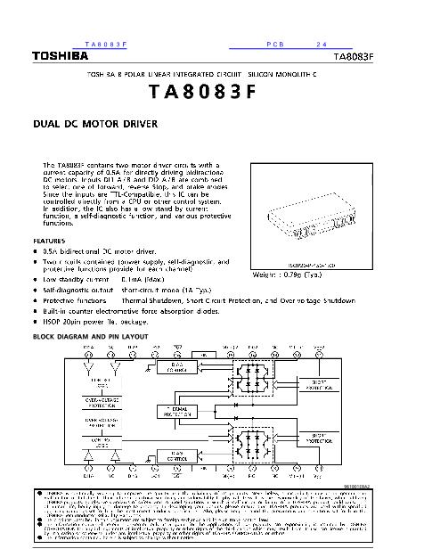TA8083F数据手册封面