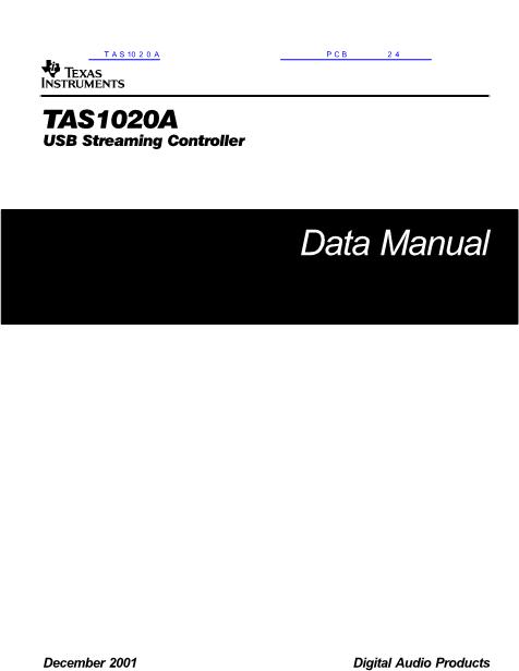 TAS1020A数据手册封面