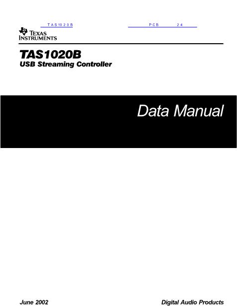TAS1020B数据手册封面