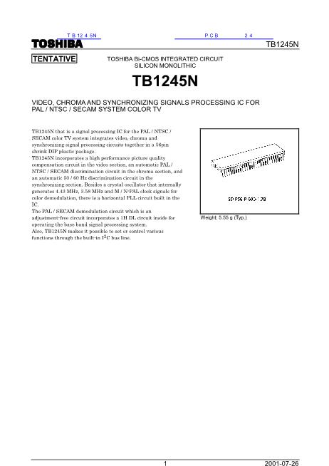 TB1245N數(shù)據(jù)手冊封面