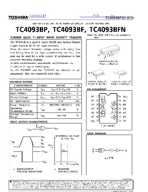 TC4093BF数据手册封面