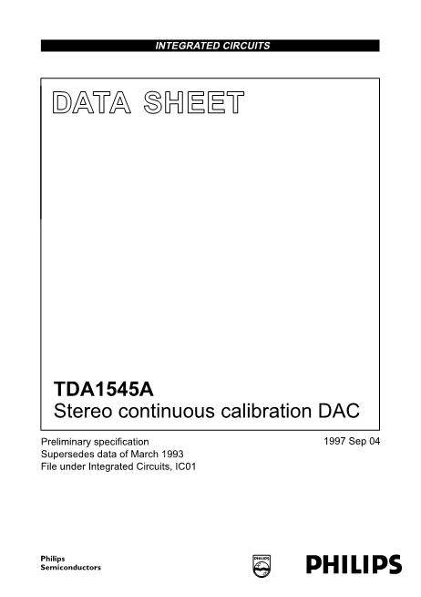 TDA1545数据手册封面