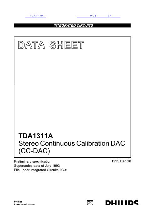 TDA1311A数据手册封面