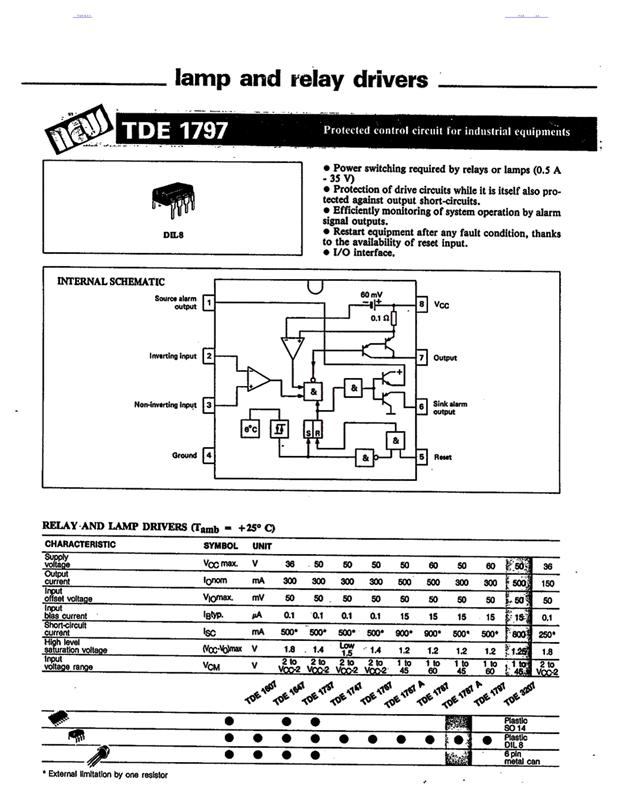 TDE1607數(shù)據(jù)手冊封面