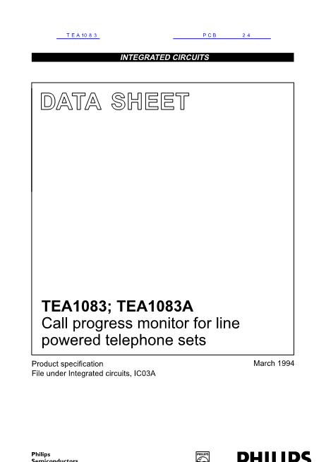 TEA1083数据手册封面