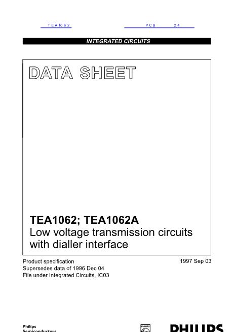 TEA1062数据手册封面