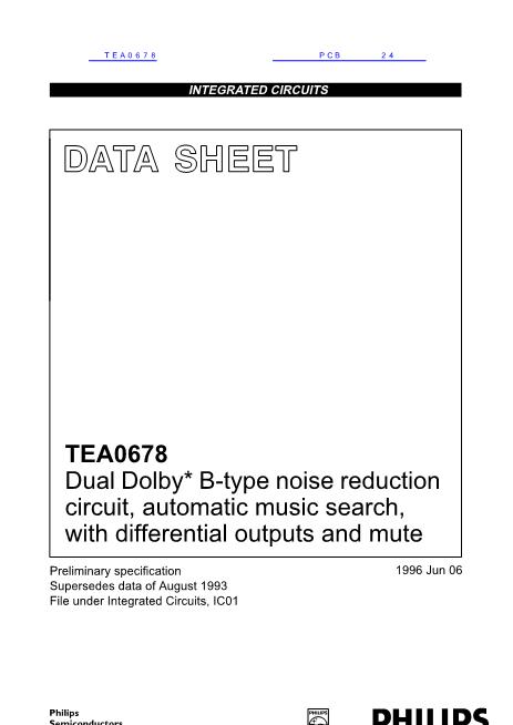TEA0678数据手册封面