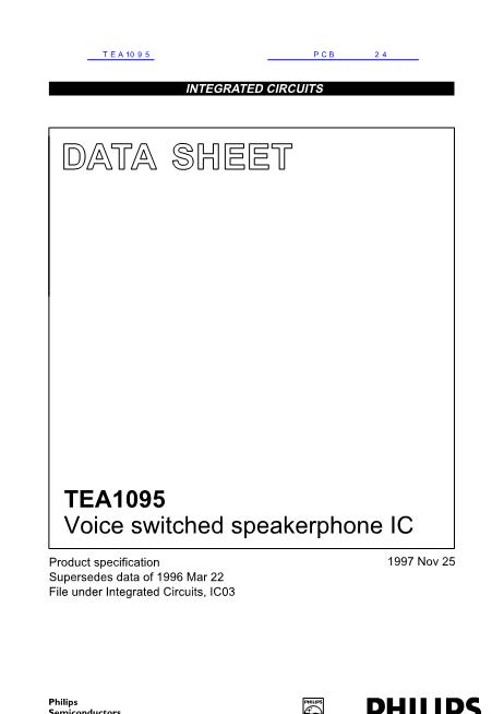 TEA1095数据手册封面