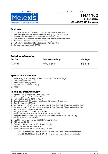 TH71102數(shù)據(jù)手冊封面