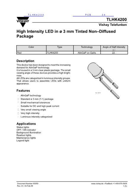 TLHK4200數據手冊封面