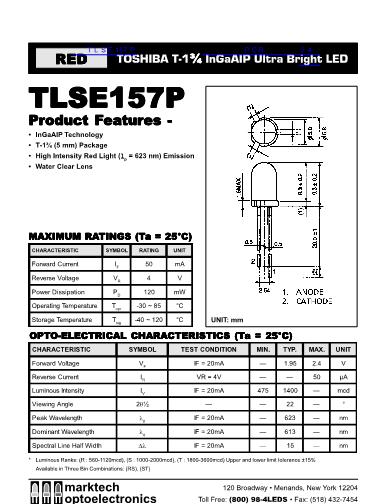 TLSE157P數(shù)據(jù)手冊(cè)封面