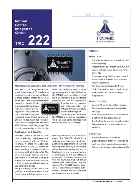 TMC222数据手册封面