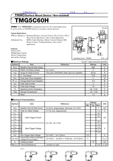 TMG5C60H數(shù)據(jù)手冊封面