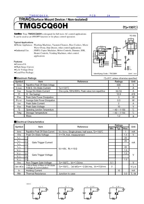 TMG5CQ60H數(shù)據(jù)手冊封面