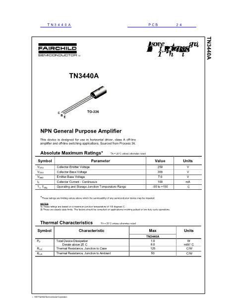 TN3440A数据手册封面