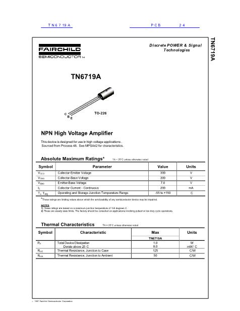TN6719A数据手册封面