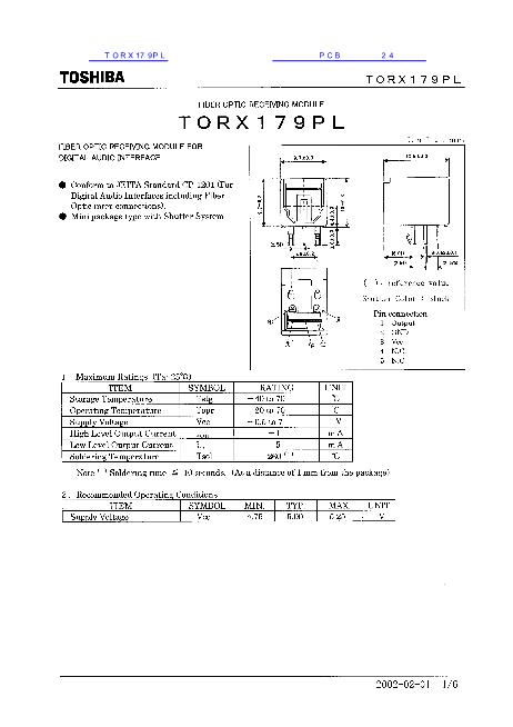 TORX179PL数据手册封面