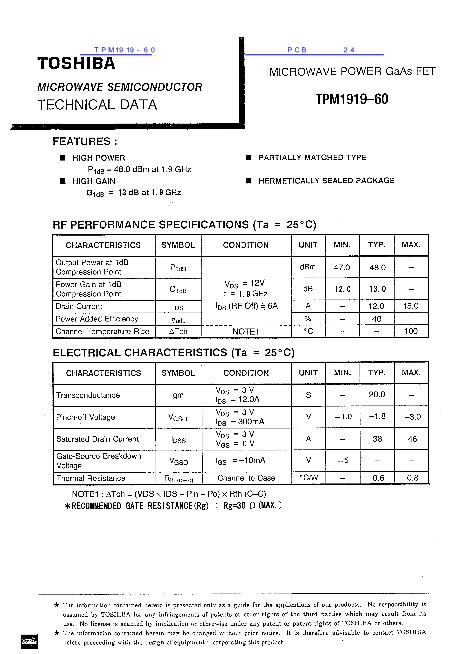 TPM1919-60数据手册封面