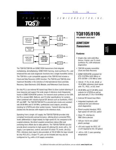 TQ8105數(shù)據(jù)手冊(cè)封面
