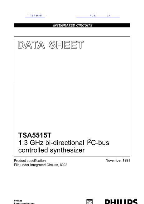 TSA5515T数据手册封面