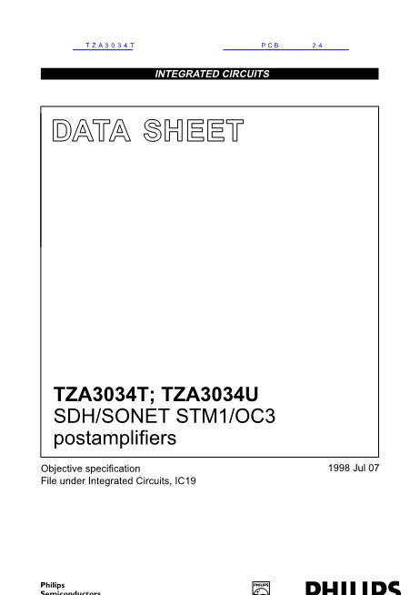 TZA3034T数据手册封面