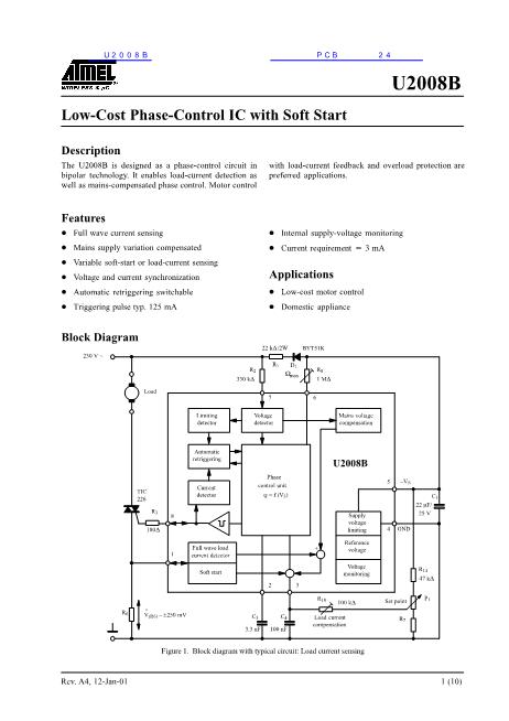 U2008B數(shù)據(jù)手冊封面