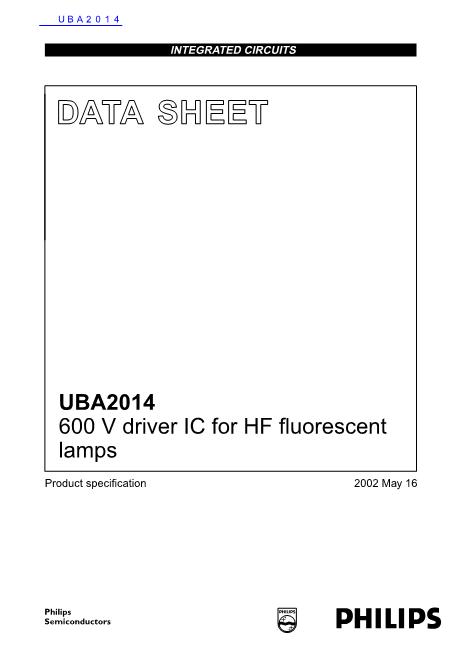 UBA2014数据手册封面